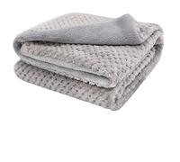 furrybaby Premium Fluffy Fleece Dog Blanket, Soft and Warm Pet Throw for Dogs & Cats (Grey, S (60x80cm))