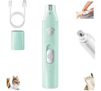 Furrybasics Silent Paw Pro, Rechargeable Electric Quiet Dog Nail Grinder, Furry Basics Paw Trimmer, 2-Speed Rechargeable Pet Nail Trimmer, Waterproof & Easy to Clean for Dogs & Cats (Green)