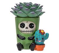 Furrybones Summit Collection Echy Figurine Decorative Signature Skeleton in Succulent Cactus Plant Costume 3 Inch Tall Collectible Statue