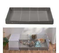 FURRYCAVE Corrugated Plastic Guinea Pig Cage Liner 55x28x3.9inch for 4x2 14inch Panels Grids Rabbit CNC Cage Liner