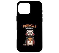 Furrycula The Ferret Vampire Halloween Costume Case for iPhone 16 Pro Max