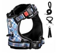 FURRYFECTION No-Pull Dog Harness for Small Dog/Bichon Frise, Reflective Choke-Free Oxford Vest with Padded Handle, 4 Adjustable Straps & 2 Leash Clips, Ideal for Walking, Training & Urban Adventures