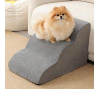 FURRYPAWS Dog Steps for Bed Non-Slip Pet Stairs for Sofa 3-Step Stairs for Dogs to Get on The Bed 60x40x40cm for Samll or Older Pets