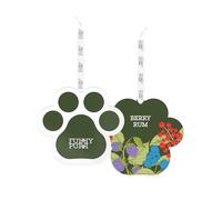 FURRYPURR Car Air Freshener Cute Paw Hanging, Berry Rum Pack of 3, Pet-Friendly, Non-toxic, Long Lasting for Home & Auto