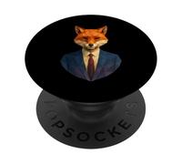 Fursona Furry Fandom Low Poly Geometric Polygon Fox PopSockets Adhesive PopGrip