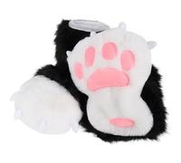 Fursuit Feet Paw Cosplay Animal Cat Wolf Dog Fox Fursuit Paws Cute Simulation Furry Paws Soft Fuzzy Slippers Realistic Claw Shoes Costume Accessories for Cosplay Party Ball Feet Paw