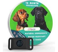 Fursure Pendant for Dogs, Gentle Alternative to Seresto Flea and Tick Collar, Natural Pet Defence (Black)