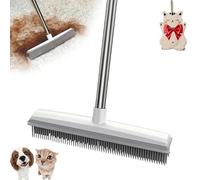 Fursweep, 2025 New Fursweep Rubber Broom, Pet Hair Removal, Silicone Pet Hair Removal Broom, Pets Cleaning Brush, 2 in 1 Cat Dog Hairs Brooms for Carpet, Mats, Couch (White)