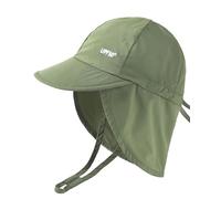 FURTALK Toddler Sun Hats Baby Girls Boys Summer Beach Hat Quick-Dry UPF 50+ Adjustable Kids Swim Hat with Neck Flap, Army Green, 0-6 Months