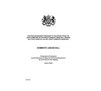 Further Government Response to the Report from the Joint Committee on the Draft Domestic Abuse Bill, Session 2017-19 HL Paper 378 / HC 2075: Draft Domestic Abuse Bill (Command Paper) CP 214