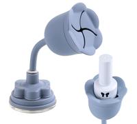 Furtherpretty No Spill Nail Polish Holder Stand, Rotatable Flower Shape Bottle Holder with Suction Cup, Tilted Design Anti-Spill Nail Art Tool for Home Manicure Pedicure, Fingernail Painting Supplies