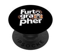 Furtographer Funny Cat Photographer PopSockets Adhesive PopGrip