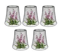 Furtryvl 5 Pieces Chicken Wire Cloche Plant Protector Cover, Iron Plant Cover, Metal Plants Cage Protector Baskets Garden Protection Covers, Garden Stakes Metal Cage Garden Protection From Animals