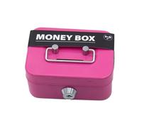 Furtryvl Cash Box, Safe Metal Small Locking Box, Metal Cash Box, Money Box with Key, Locking Metal Safe Box with 2 Keys, for Petty Cash Notes