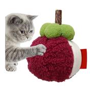 Furtryvl Catnip Plush Toy | Fruit Chew Toys,Simulation Fruit for Design Excite Kitten Chewing Reduce Boredom Teeth Cleaning Play Calm Indoor Playing