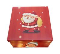 Furtryvl Christmas Favor Box, Goodies Treat Boxes, Paper Container Multi-Layer for Holiday Favor Christmas Kids and Adults for Stylish Packaging Solution Festive Events