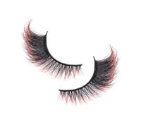Furtryvl Color Lashes,Fake Colorful Eyelashes | Long Volume Reusable Eye Makeup for Party Wedding Beginners Cosplay Halloweens Pride