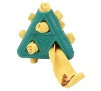 Furtryvl Dog Chew Toy,Pyramid Shape Dog Food Dispenser | Bite-Resistant Pet Puppy Tooth Grinding Toy for Small Medium Large Puppies