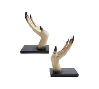 Furtryvl Gothic Book Ends | Halloween Vintage Bookends,Witch Hands Scary Resin Stand for Men Youth Students Living Room Home School Library