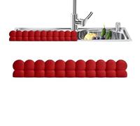 Furtryvl Kitchen Splash Guard for Sink - Quick-Dry Silicone Protector with Strong Suction Cups - Silicone Sink Splash Guard | for Shower Bathtub Rv Bathroom Dishwashing Cooking