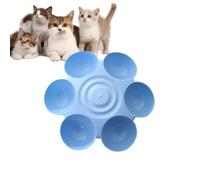 Furtryvl Multiple Pet Bowl | 6-Meal Kitten Food Dish - Multi Cat Feeder, Non Slip Food?Grade Pet Feeding Bowl For Food And Water