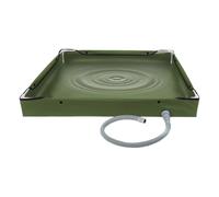 Furtryvl Portable Shower Base - Foldable Portable Shower Floor for RV | Bathing Tray with Drain Pipe for Adults Travel Adventurer Climbing Hiking Outside Road Trip Marine Tent Bathroom