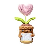 Furtryvl Sunflower Crochet Potted Flowers, Inspiration Funny Crochet Flower, Crochet Handmade Sunflower Potted Plant, Cute Crochet Sunflowers Inspiration Knitted Joy