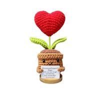 Furtryvl Sunflower Crochet Potted Flowers, Inspiration Funny Crochet Flower, Crochet Handmade Sunflower Potted Plant, Cute Crochet Sunflowers Inspiration Knitted Joy