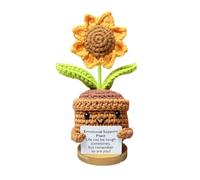 Furtryvl Sunflower Crochet Potted Flowers - Inspiration Funny Handmade Plant, Cute Knitted Joy