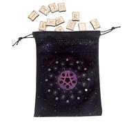 Furtryvl Tarot Card Bag - Velvet Tarot Card Holder Bag,Cute Gothic Jewelry Storage for Stones Earrings Necklace Enthusiasts Magician Collection Display