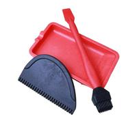 Furtryvl The Complete Silicone Glue Kit, Woodworking Glue Brush Tool, Silicone Woodworking Glue Applicator Set With Glue Spreader Brush & Tray, Narrow Brush Wide Brush Flat Scraper Wood Gluing Tools