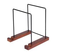 Furtryvl Wood Vinyl Record Storage Stand, Display Holder for Desktop Album Storage LP DVD