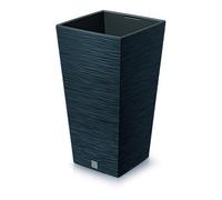 Prosperplast Furu Collection Anthracite Planter with Tank 20 x 20 x 38 cm Capacity 5 litres, 5 L