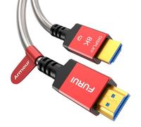 FURUI Fiber Optic HDMI 2.1 Cable 200 FT, in Wall - 48Gbps Outdoor Armoured HDMI 2.1 Cable [8K@60Hz,4K@120Hz] Dynamic HDR, eARC for RTX 3080/3090 Xbox Series X PS5 Denon AV Receiver LG Samsung Sony TV