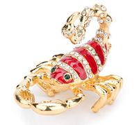 Furuida Scorpion Trinket Boxes Hinged Enameled Jewelry Box Animal Figurine Ornament Craft Gift For Home Decor