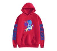 furuide Anime Blue Lock Printed Hoodie, Men & Women Classic Design Soft and Breathable Casual Oversized Sweatshirt (red-2,M)
