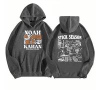 furuide Noah Kahan Stick Season Tour Hoodie，Casual Printed Unisex Long-Sleeve Hoodie (dark grey,M)