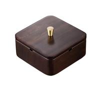 FURUIM2024M Ashtrays Ashtray with Lid Home Living Room Put Fly Ash Senior Sense of Ash Tray Light Luxury Creative Wood Ash Holder Office Home Ashtrays