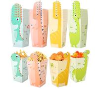 Furuising 40Pcs Mini Popcorn Boxes, Dinosaur Popcorn Bags, Colorful Popcorn Bucket, Small Popcorn Box, Pop Corn Boxes for Party, Sweets, Birthday, Wedding, Movie Night, Christmas