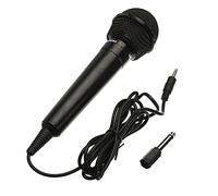 FURUIWUFENG microphone 3.5mm + 6.35mm Stage Wired Microphone Karaoke Handheld Megaphone Universal Performance Public Transmitter Recording Portable Cordless microphone (Color : Black)