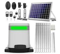 Furvveerr 800 kg Sliding Gate, Gate Opener for Electric Garage, 24 V Sliding Doors for Operator, Remote Control Garage Doors, Infrared Human Sensor+Mobile Phone Control+Solar Panel