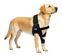 FurWell Dog Elbow Brace Protector with Decoupled Chest Strap - Breathable, Abrasion-Resistant - Adjustable Elbow Support for Hygroma, Dysplasia, Arthritis, Calluses & Shoulder Instabilit(Left Leg, M)