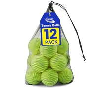 FURWEY 12 Pack Tennis Balls,Thickened Tennis with Mesh Bag for Transport,High Elasticity Training Balls for Beginner, Playing Balls for Dogs