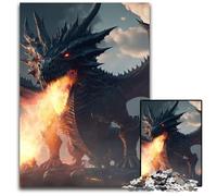 Fury Fire Dragon Jigsaw Puzzles for Adults 1000 Puzzles for Adults for Teenagers, Couples, And Friends for Birthdays, Christmas 26X38CM/10.23x14.96inch