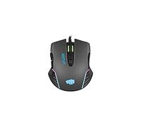 Fury Hustler USB 6400 DPI 7 Buttons Optical RGB Backlit Lightweight Gaming Mouse with Memory (Black)