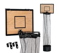Fury Strike Wooden Basketball Hamper - Basketball Hoop Laundry Basket Over The Door - Basketball Room Decor
