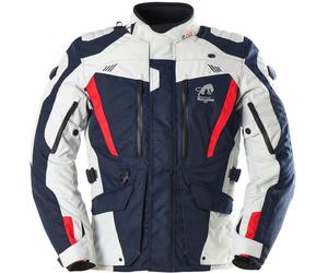 Furygan Apalaches Evo Motorcycle Textile Jacket, white-red-blue, size S for Men