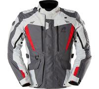 Furygan Apalaches Evo Textile Waterproof Motorcycle Jacket - Grey / Pearl / Red