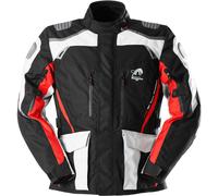 Furygan Apalaches Motorcycle Textile Jacket, black-white-red, size M for Men