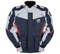 Furygan Apalaches Waterproof Thermal Motorcycle Textile Jacket - Blue Pearl Red